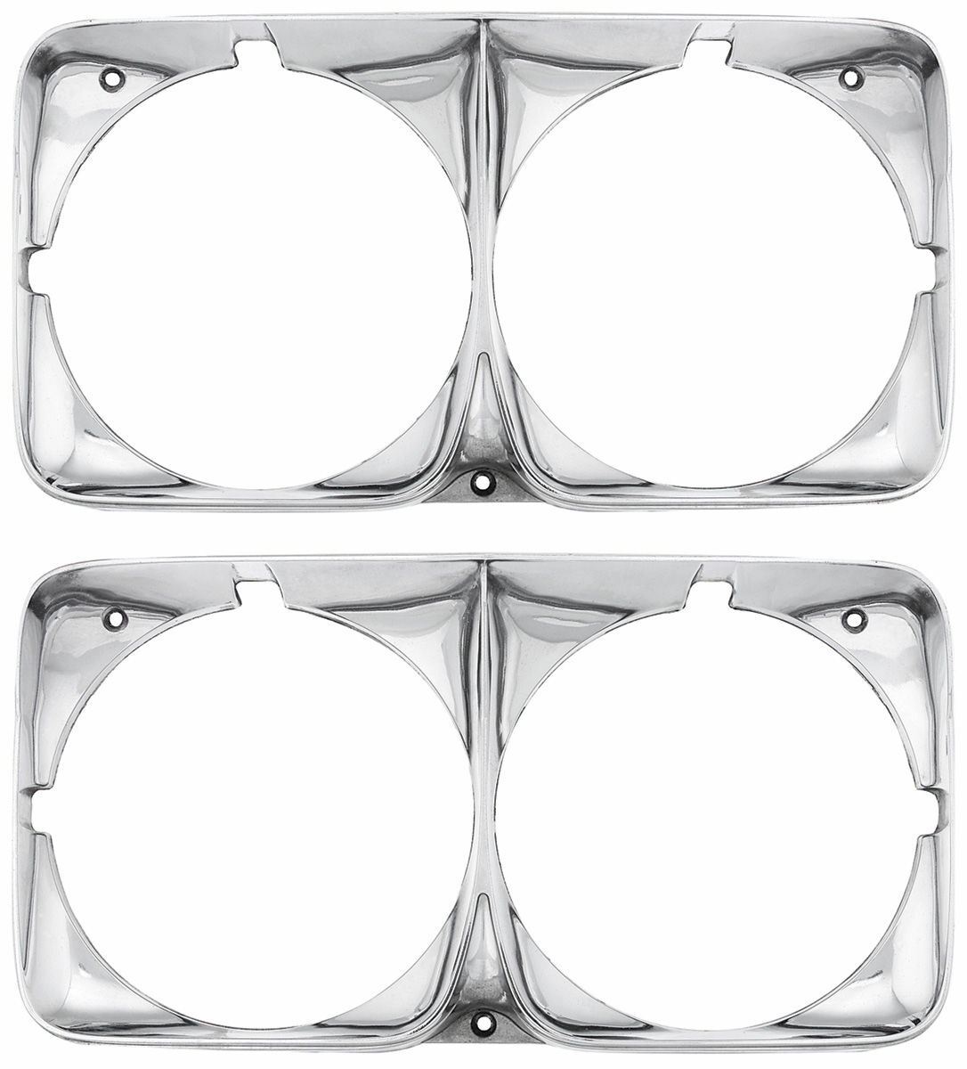 RestoParts Headlamp Bezel Set 1969 Cadillac Deville and Fleetwood 1970 Eldorado