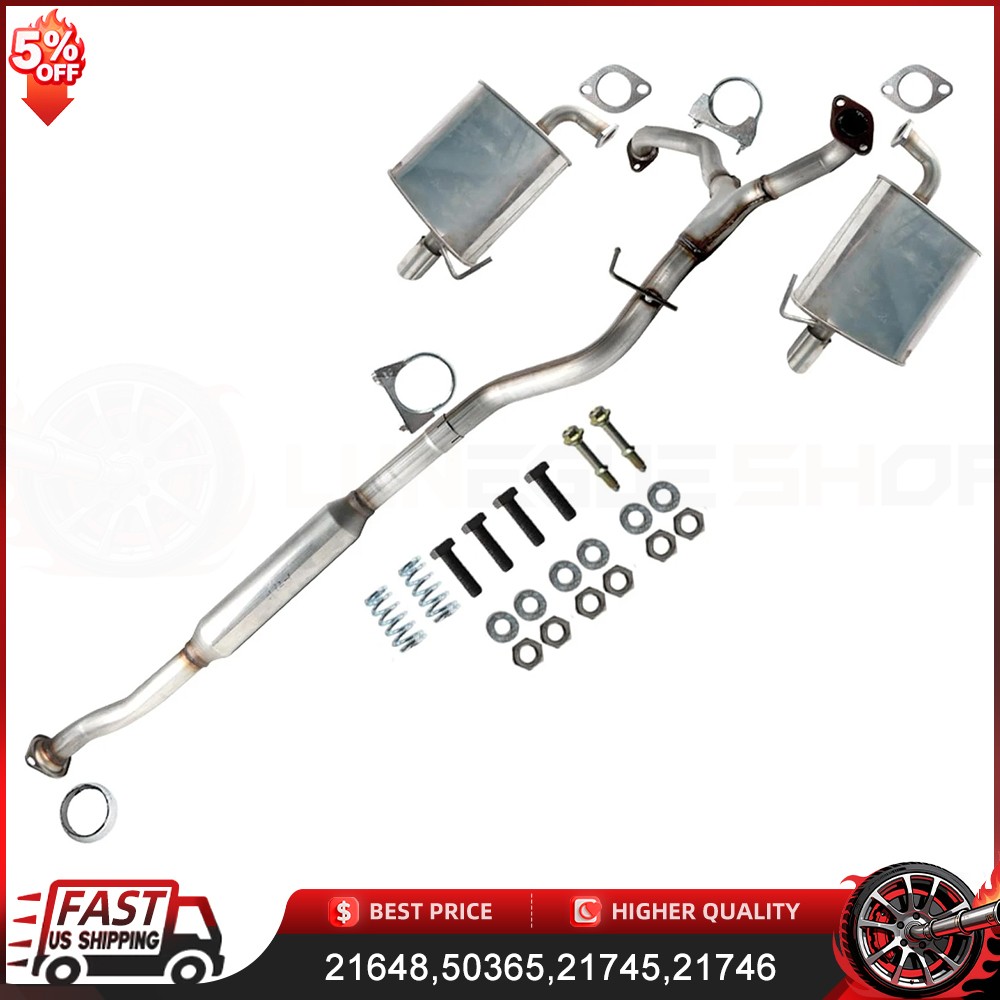 Exhaust Muffler Kit w/ Resonator Y pipe for 2009-2013 Subaru Forester 2.5L