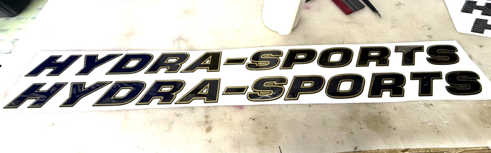 HYDRA SPORTS 3D SIDE GEL DECALS EMBLEMS
