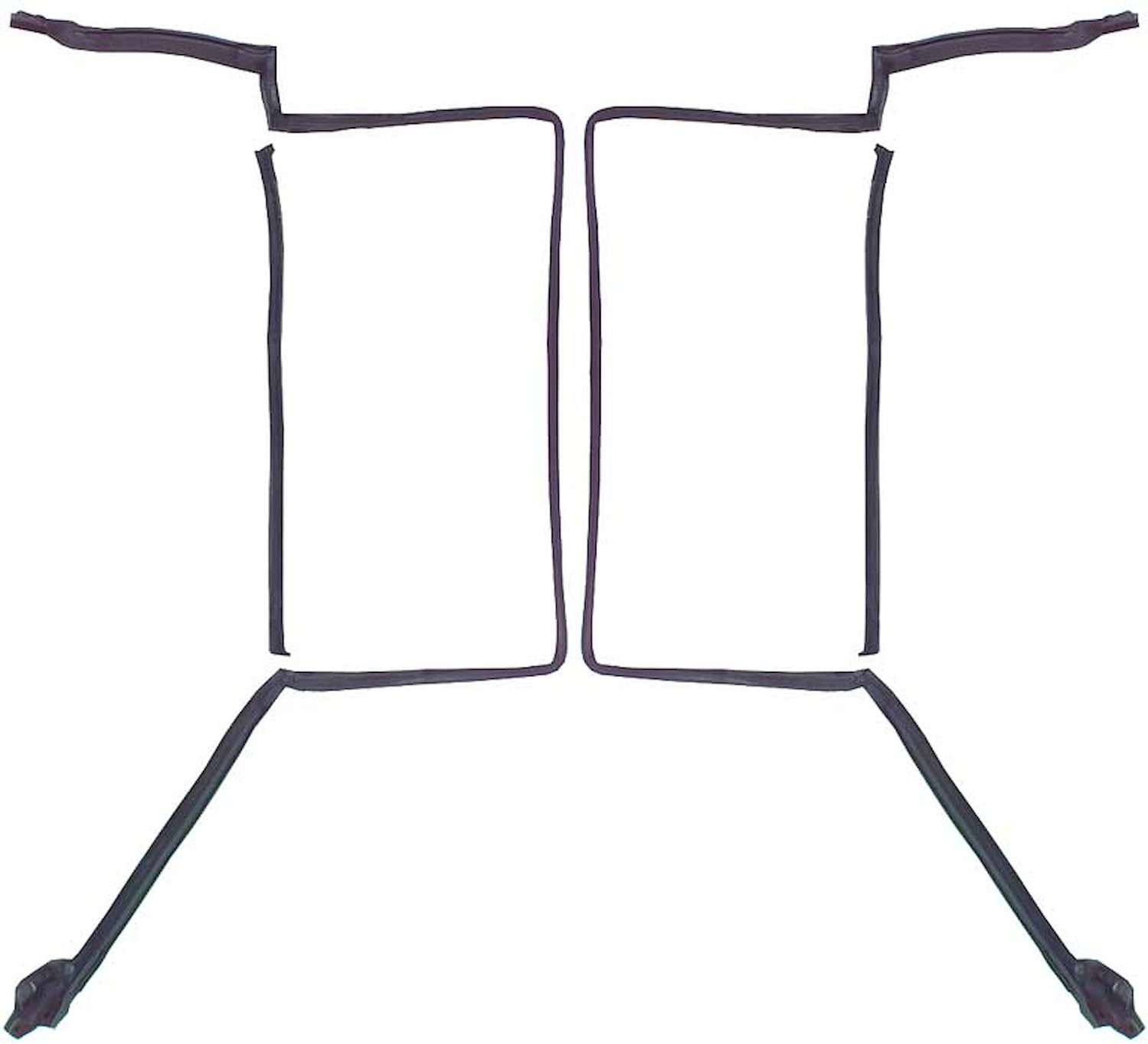 OER T-Top Weatherstrip Set 1976-1978 GM F-Body Hurst 1st-Design T-Top