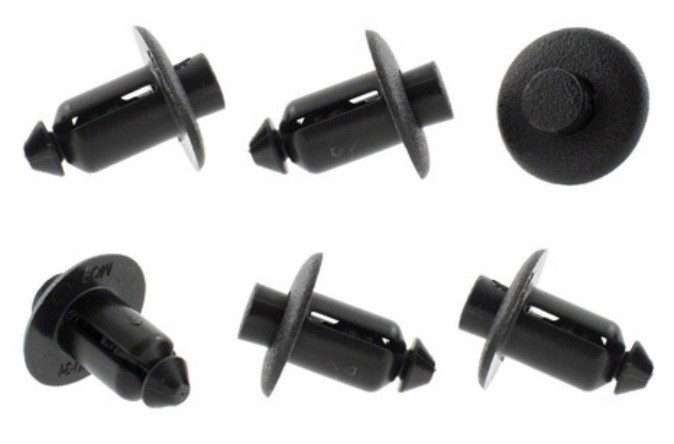 NEW OEM 23-27 Ford Super Duty Upper Tailgate Moulding Cover Clips Pushpins SET 6