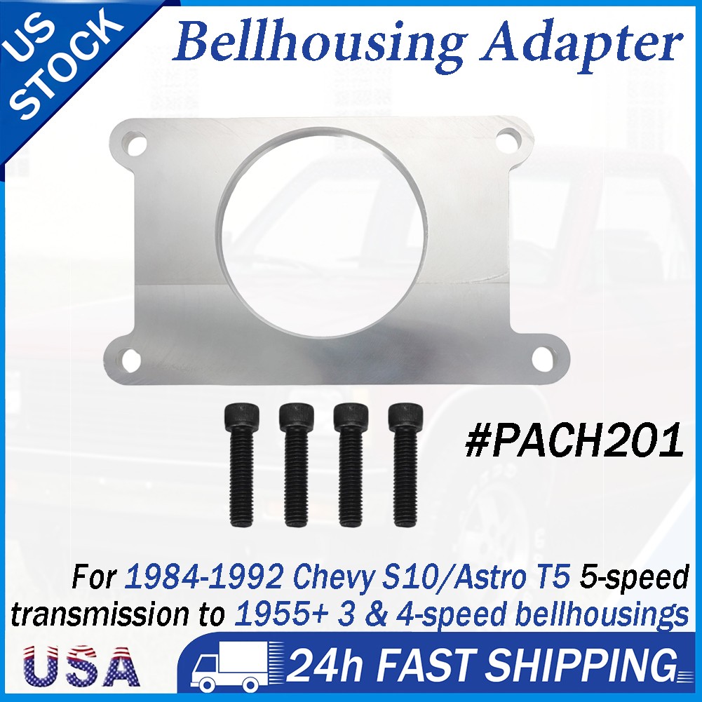 For Chevy 1955 & up Bellhousing to S10 T5 Adapter 1984-92 5 Speed Astro PACH201