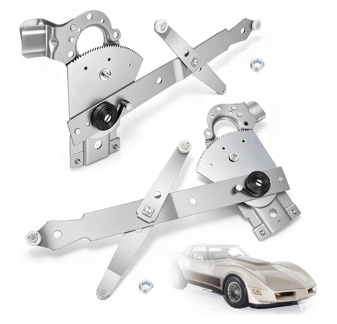 1 Pair Power Window Regulator Assembly Fit for Chevrolet Corvette C3 1968-1982 1 Pair Power Window Regulator Assembly Fit for Chevrolet Corvette C3 1968-1982