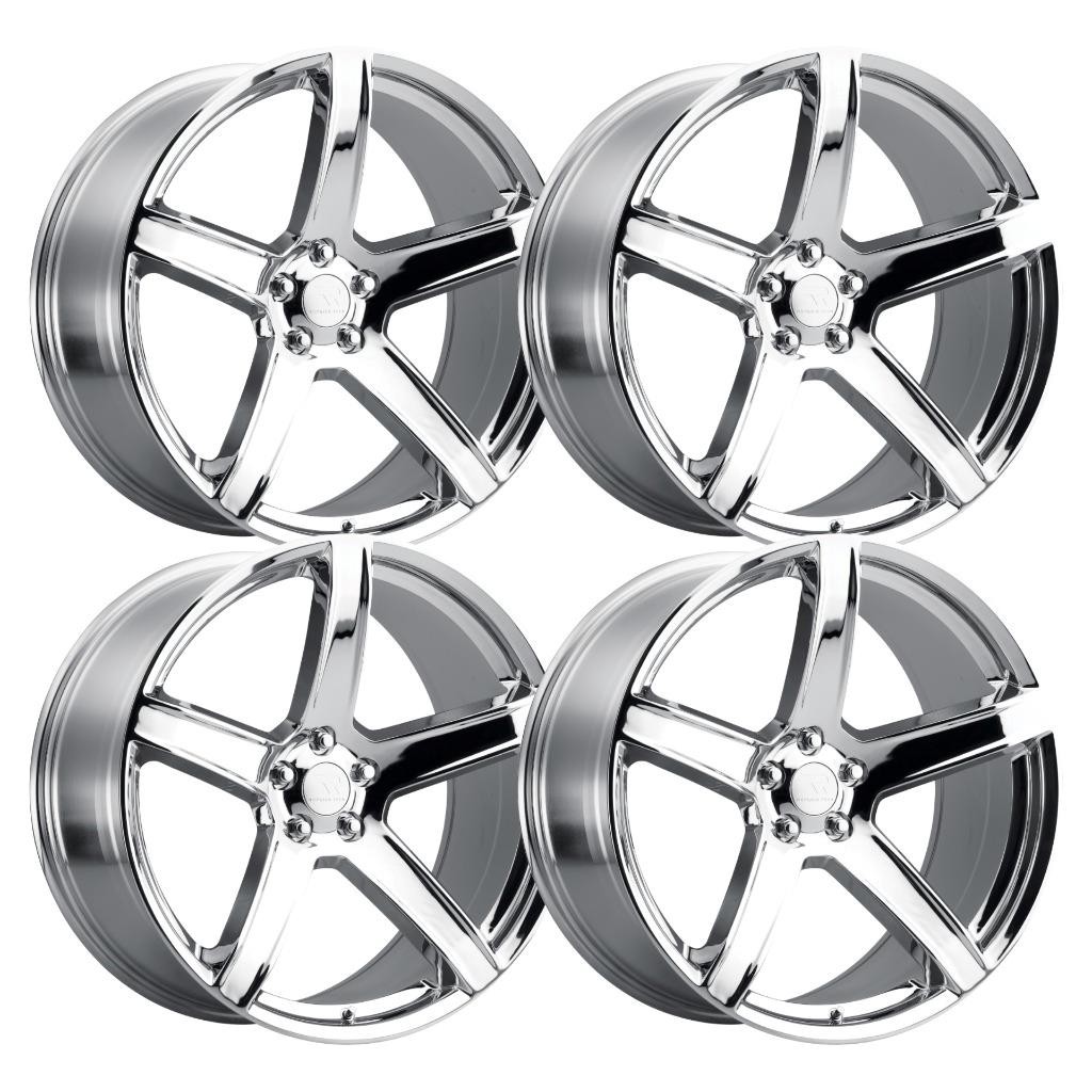 (Set-4) Replica Tech RT-1 20x11 5x115 22mm Chrome Wheels Rims 20 Inch