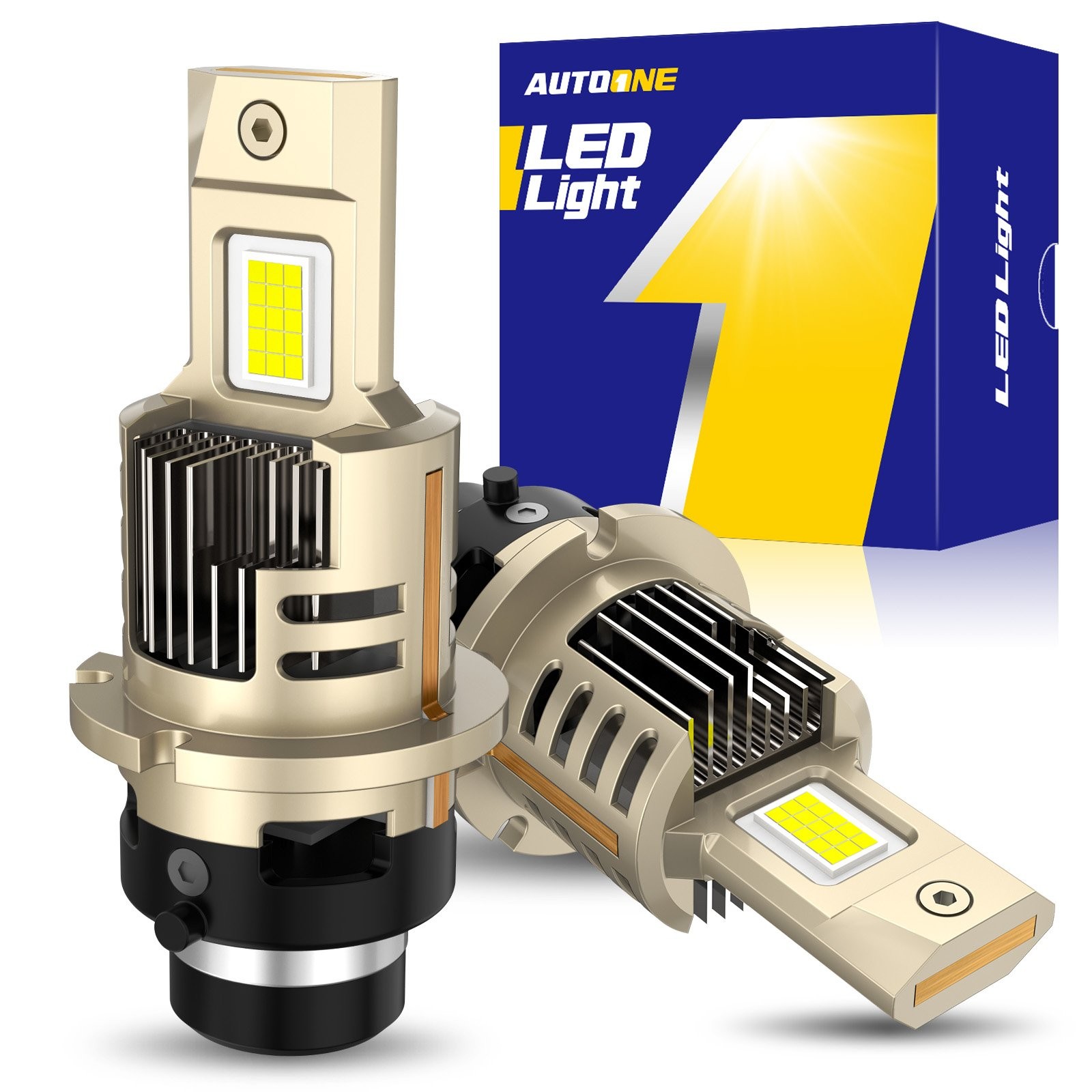 AUTOONE D2S D2R HID to LED Headlight Bulbs Conversion Kit 20000LM 200W White H