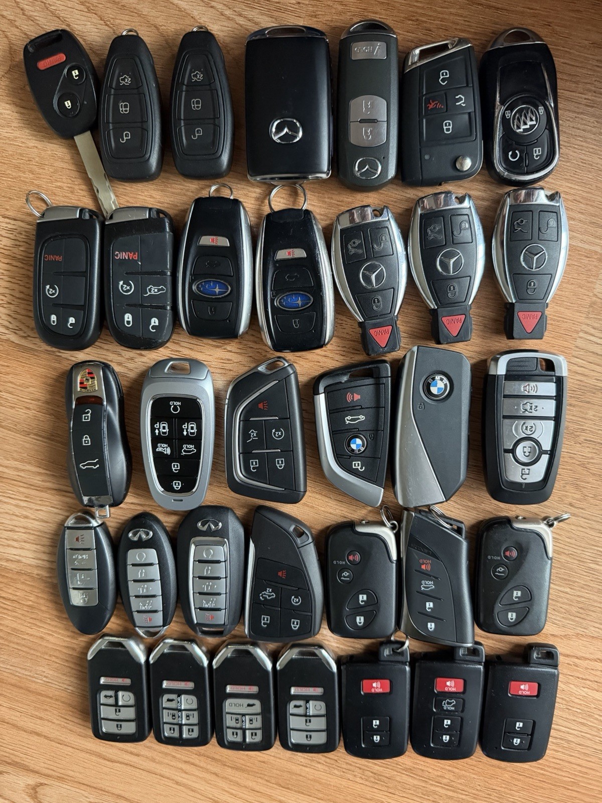 LOT OF USED MIXED CAR KEY FOB KEYLESS ENTRY SMART REMOTE LOT OF USED MIXED CAR KEY FOB KEYLESS ENTRY SMART REMOTE