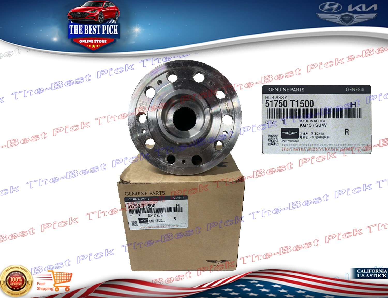 Front Wheel Hub & Bearing ⭐ OEM ⭐ 2021-2025 G80 GV80 G90 Electrified GV70 G80