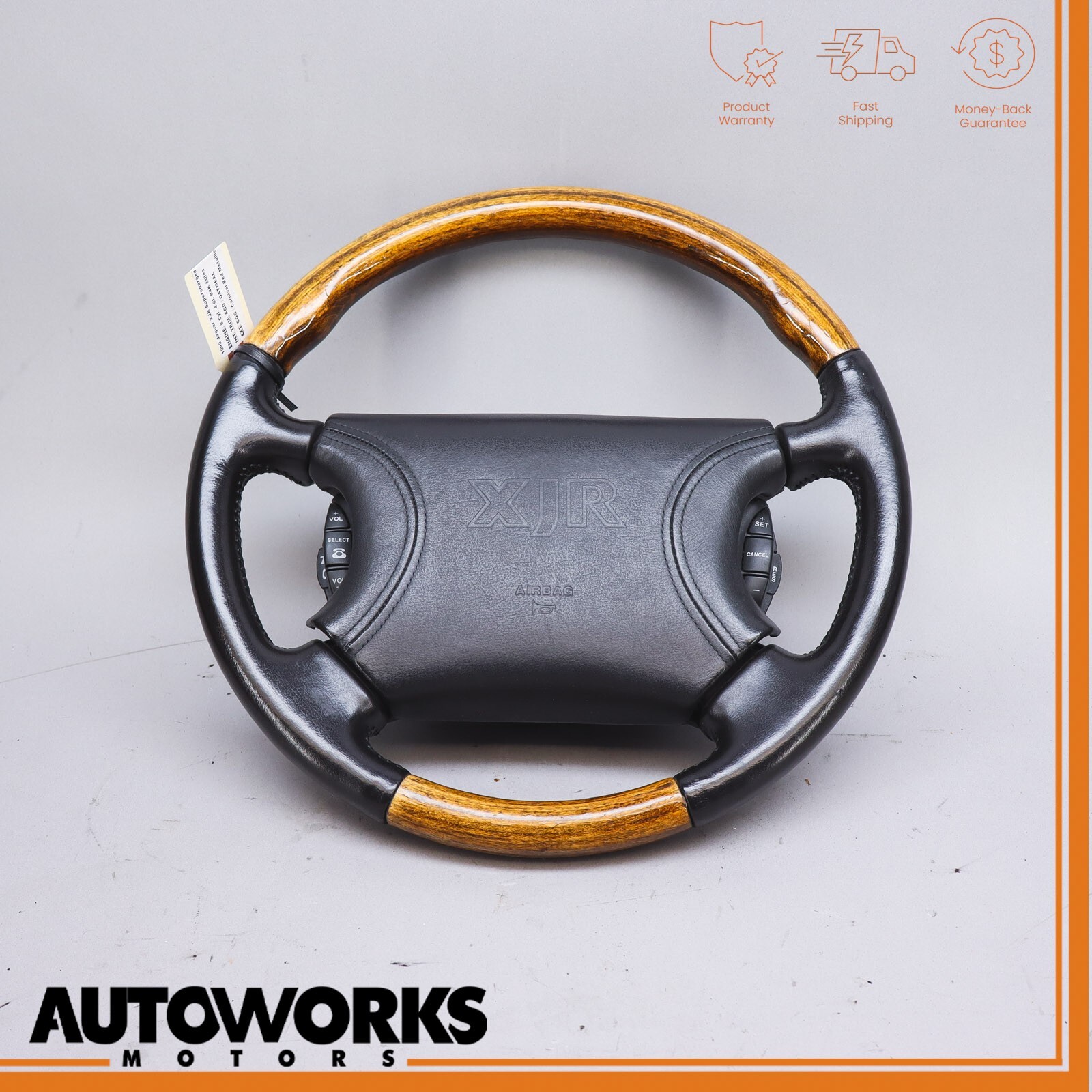 98-03 Jaguar XJR X308 Steering Wheel Leather W/ Multifunction Switch OEM 98-03 Jaguar XJR X308 Steering Wheel Leather W/ Multifunction Switch OEM