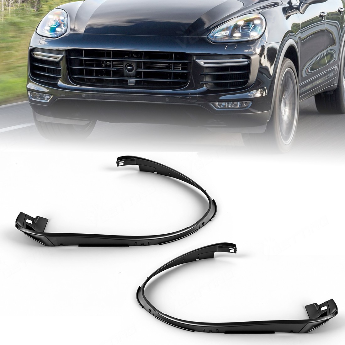 For 2015-2017 Porsche Cayenne LH&RH Headlight Rubber Sealing Strip Trim For 2015-2017 Porsche Cayenne LH&RH Headlight Rubber Sealing Strip Trim
