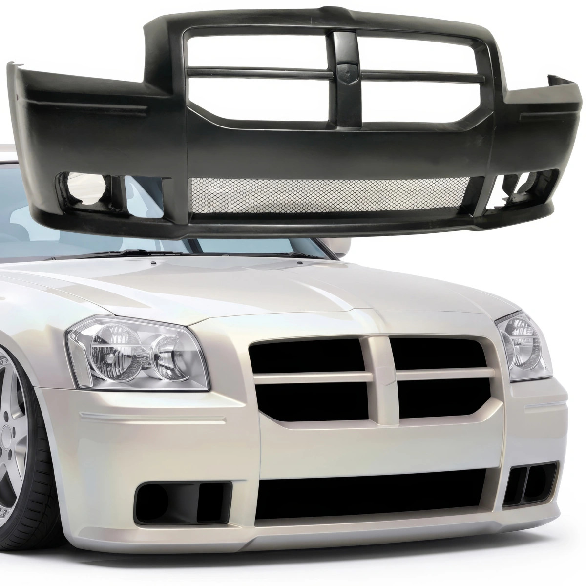 VSaero FRP SRT8 Style Front Bumper 1pc for Magnum Dodge 05-07 vsaero_109009