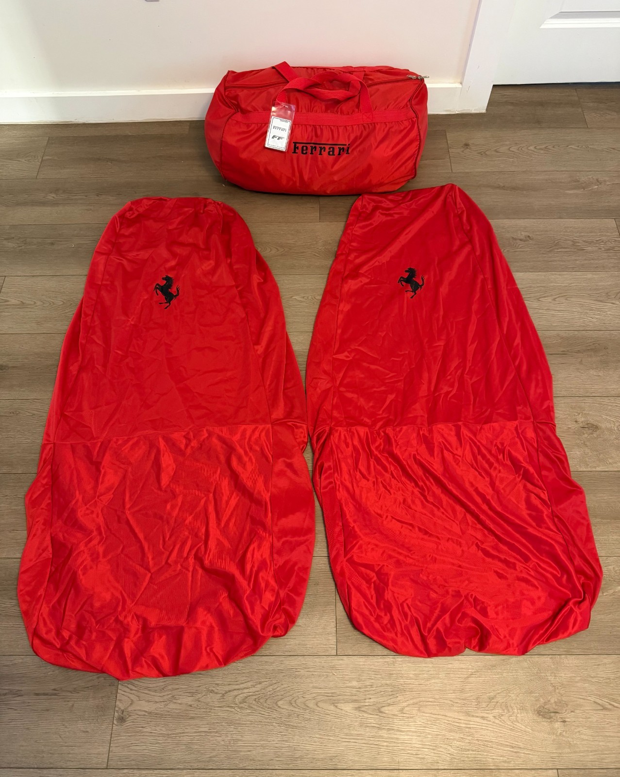 Genuine Ferrari FF OEM Car Cover & Seat Protection Kit Red w/ Storage Bag