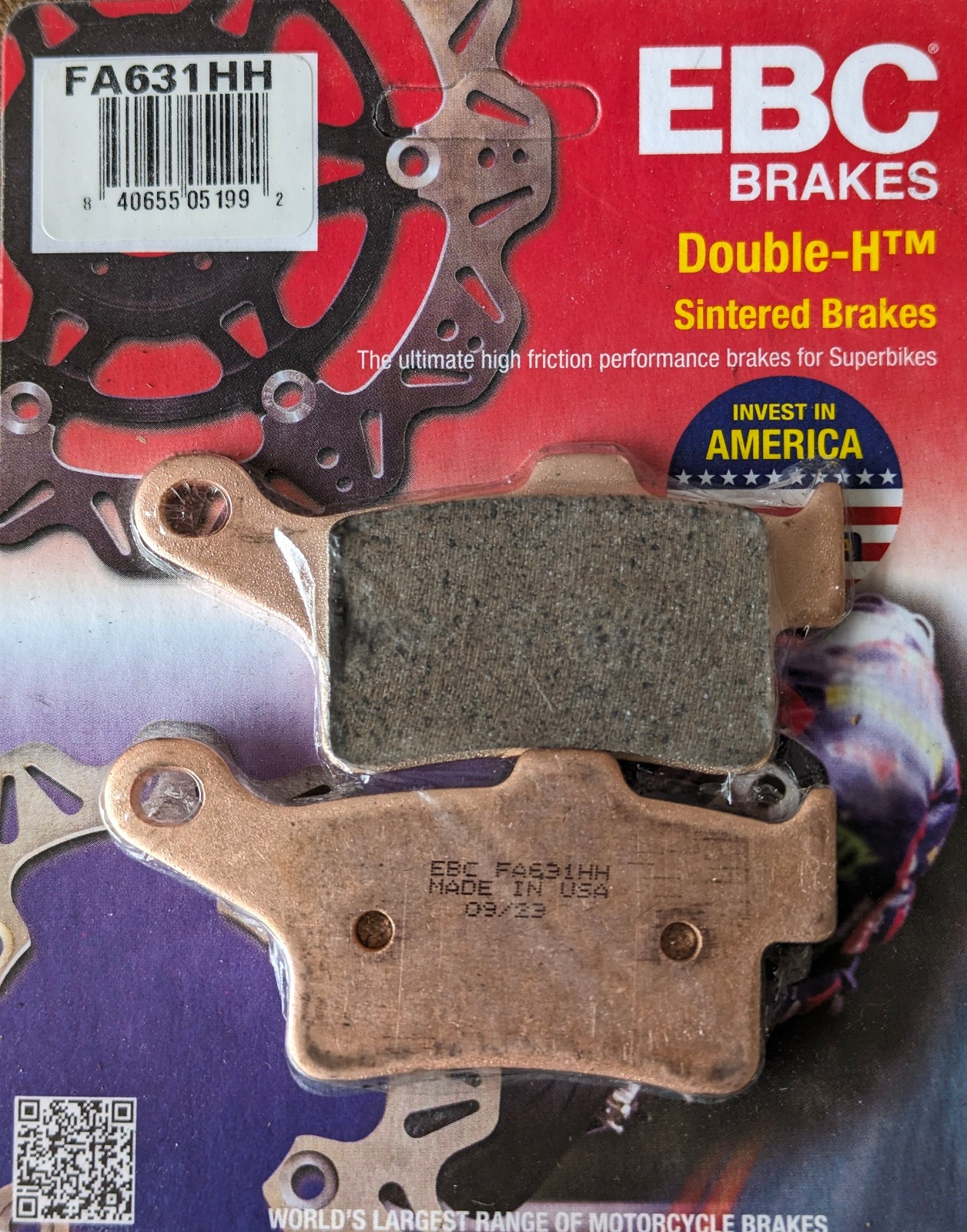 EBC FA631HH Sintered REAR Brake Pads Can-Am Spyder RT Harley-Davidson Tri Glide