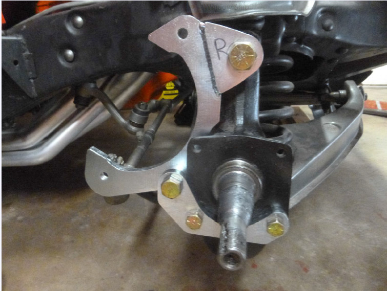 1955 1956 57 CHEVY BEL AIR DISC BRAKE BRACKET KIT  MAKE STANDARD OR ZERO OFFSET