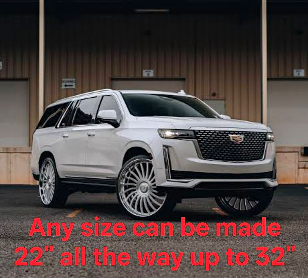 Custom Cut Wheels For Any SUV Or Car Floating Caps Included
