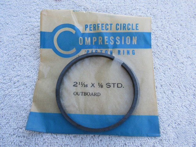 Johnson antique outboard motor piston rings P-40 45 1928 13hp # 17-187  2 11/16