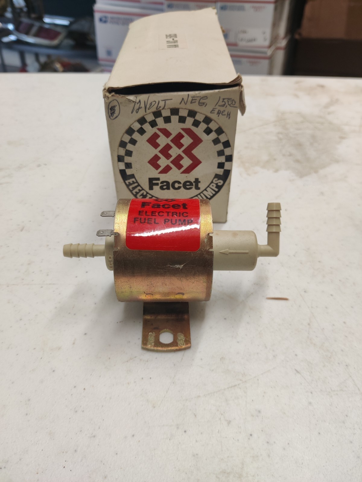 Facet 40105 Interrupter Cylindrical Fuel Pump Vintage NIB