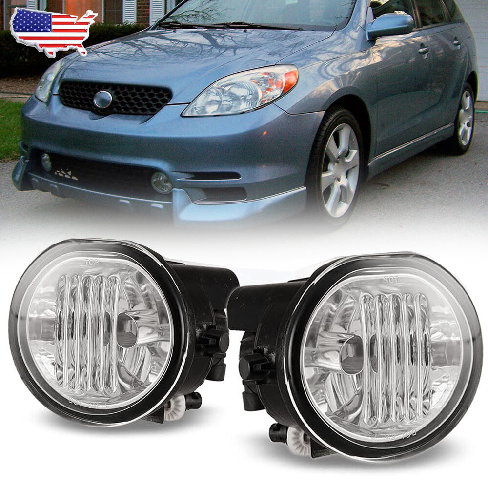 For Toyota Matrix Pontiac Vibe 2003-2008 Clear Lens Driving Fog Light Left+Right