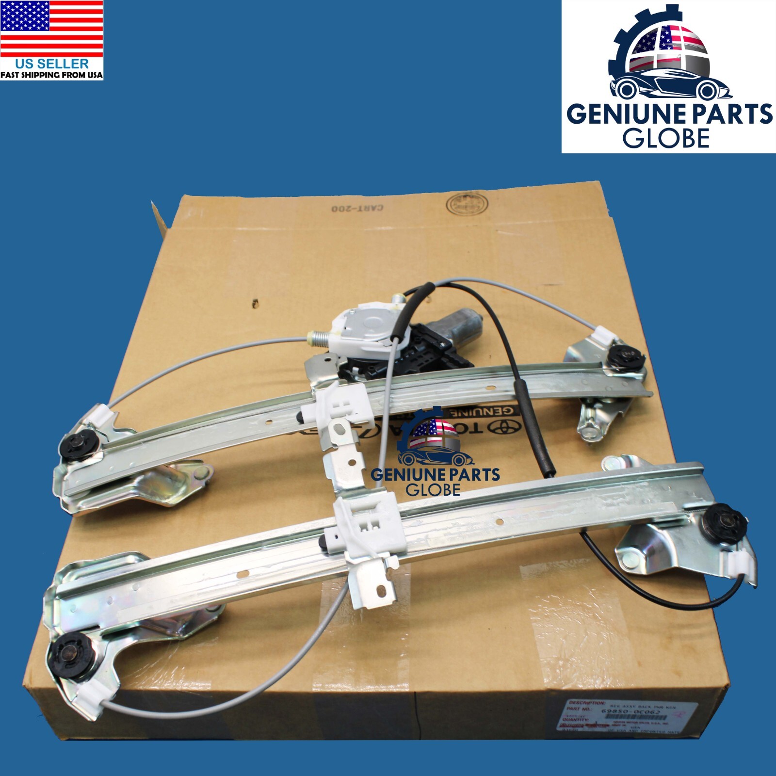 GENUINE OEM TOYOTA 08-22 SEQUOIA BACK DOOR POWER WINDOW REGULATOR 69850-0C062
