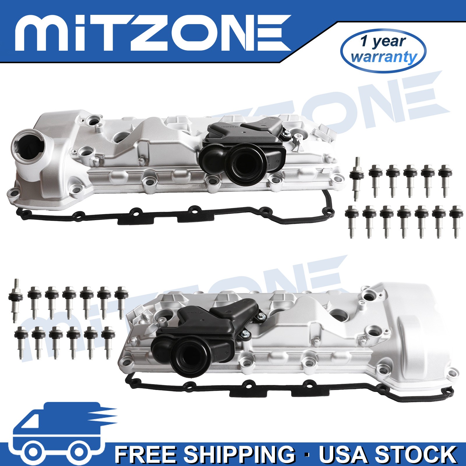 Mitzone Valve Cover w/Breather Box for 08-13 BMW M3 4.0L 11127848153 11127848154 Mitzone Valve Cover w/Breather Box for 08-13 BMW M3 4.0L 11127848153 11127848154