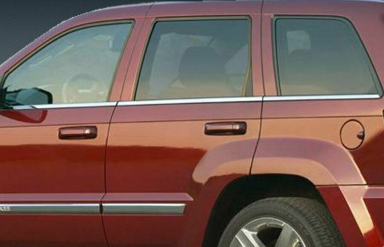 6Pc Window Sill Trim Accent Stainless Steel for 2005-2010 Jeep Grand Cherokee