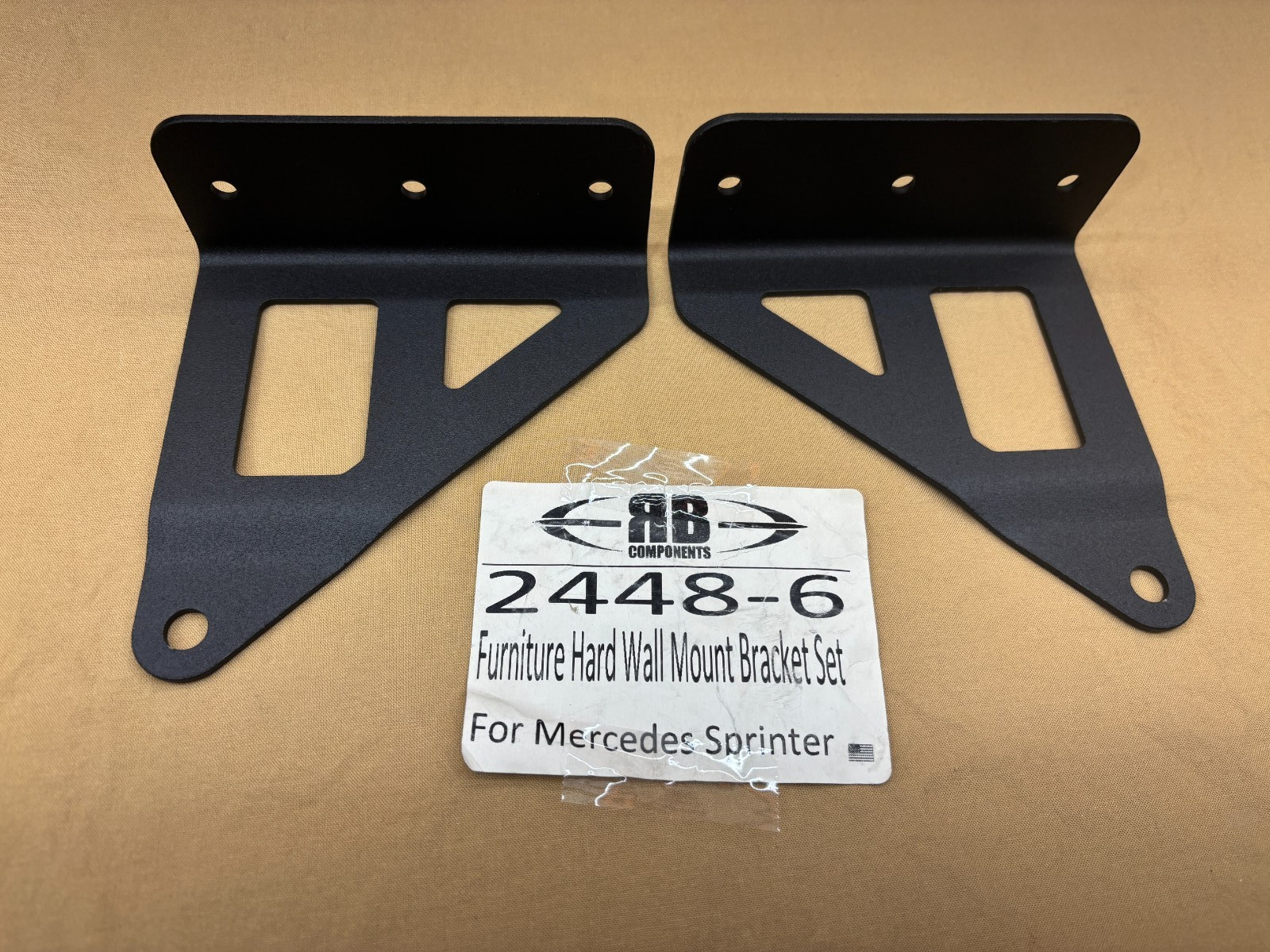 RB Components 2448-6 Bracket Set Furniture Hard Wall Mount For Mecedes Sprinter RB Components 2448-6 Bracket Set Furniture Hard Wall Mount For Mecedes Sprinter
