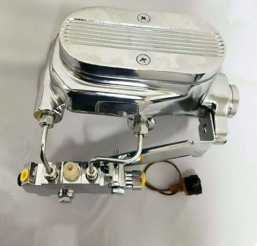 Chrome Ball Milled Master Cylinder & Disc / Disc Proportioning Valve Brake Kit Chrome Ball Milled Master Cylinder & Disc / Disc Proportioning Valve Brake Kit