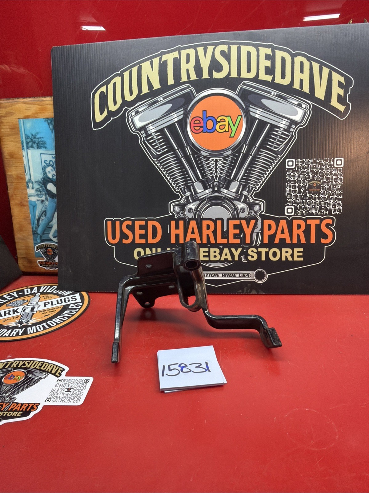 Harley Softail Left Side 2000-06 Floorboard Bracket Foot Floor Board OEM Shifter Harley Softail Left Side 2000-06 Floorboard Bracket Foot Floor Board OEM Shifter