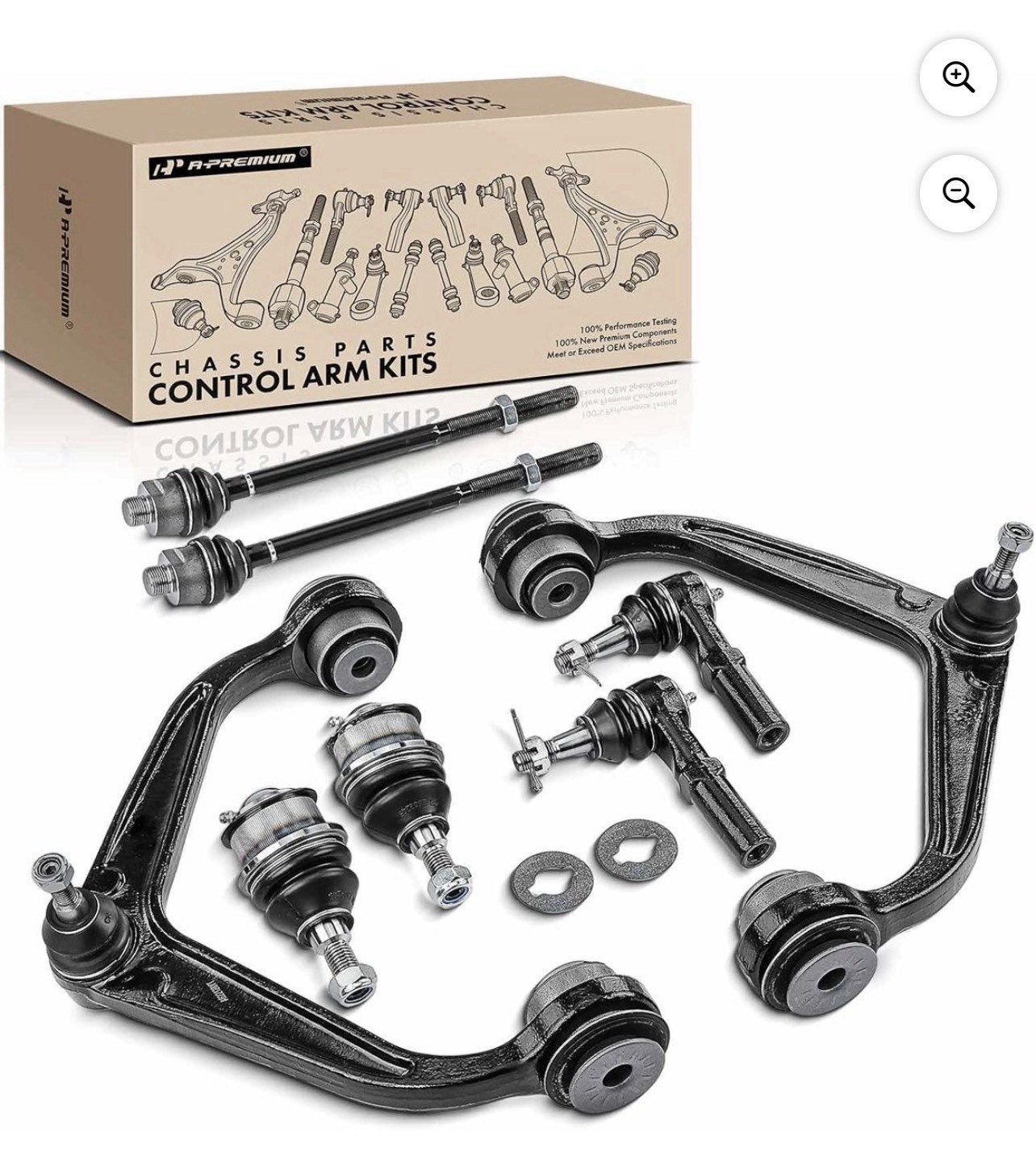 A-Premium 8Pcs Front Suspension Kit Upper-Chevrolet Silverado 2500 HD 3500 HD GM A-Premium 8Pcs Front Suspension Kit Upper-Chevrolet Silverado 2500 HD 3500 HD GM