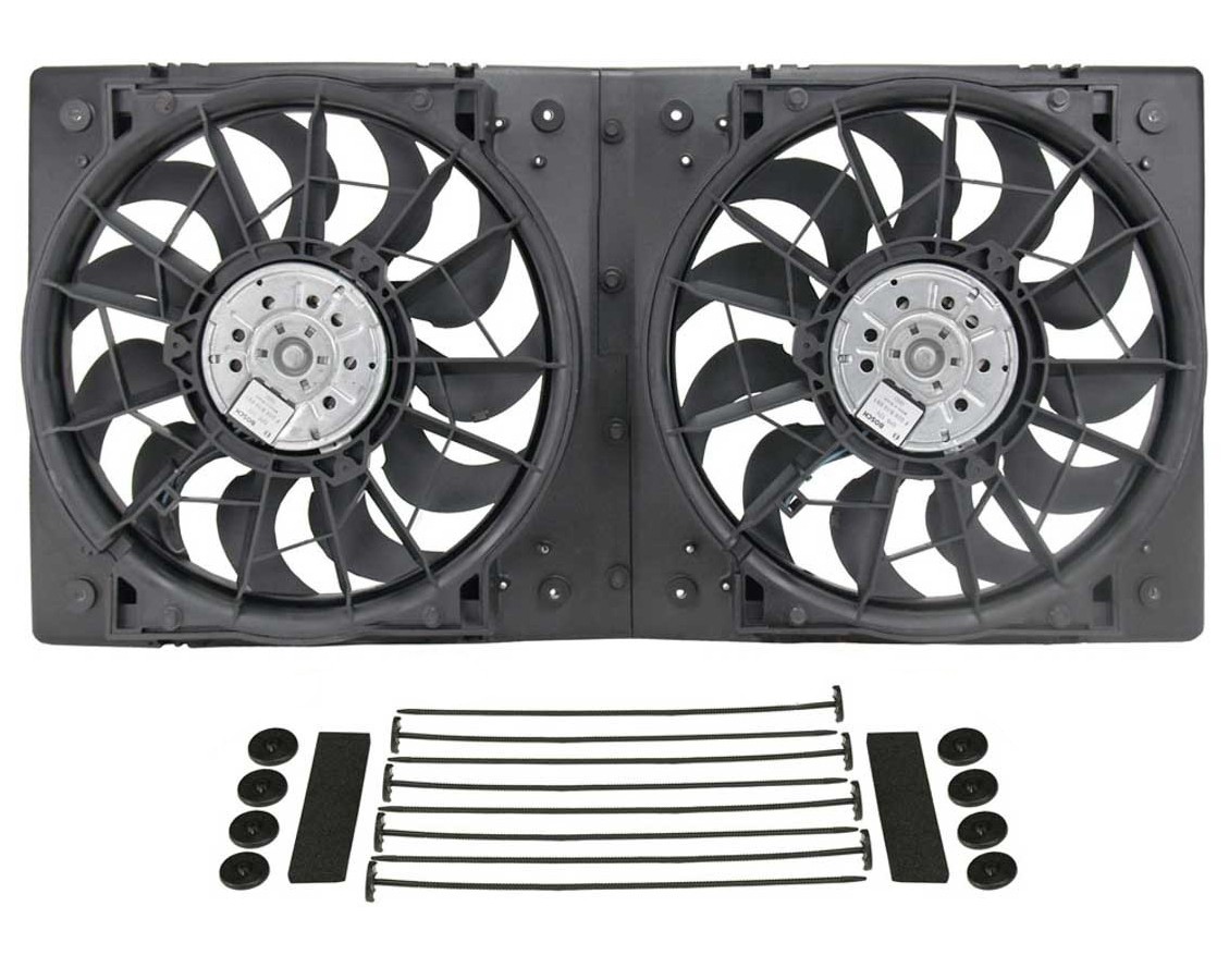 Derale Electric Cooling Fan HO RAD Dual 13 in Fan 12V 28.625 x 13.875 in 16928