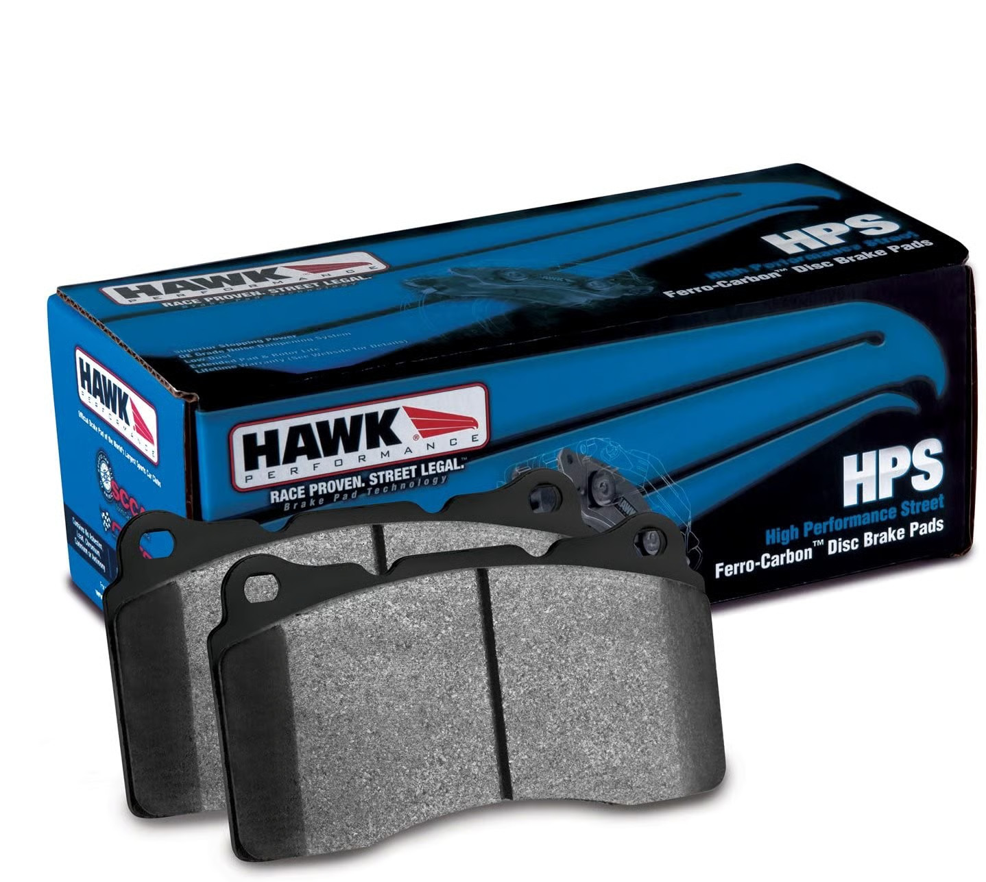 Hawk Performance HB143F.680 Brake Pads - HPS Compound - Set of 4