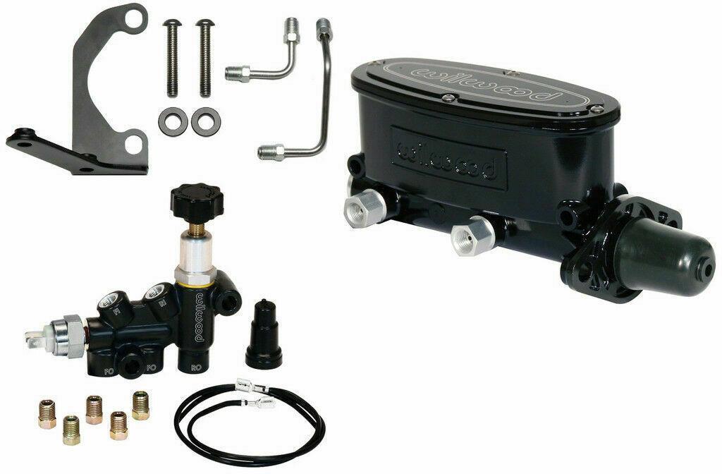 Wilwood Black Tandem Master Cylinder 1 1/8 Bore Combination Proportioning Valve Wilwood Black Tandem Master Cylinder 1 1/8 Bore Combination Proportioning Valve