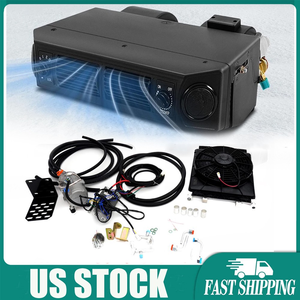 12V Cool & Heat Electric Universal Underdash Air Conditioner DC Auto Car A/C Kit