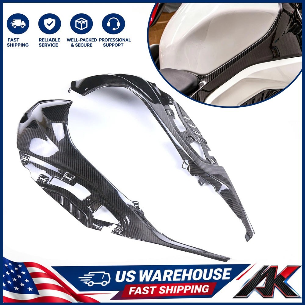Tank Side Panels For BMW M1000RR 2020-2026 S1000RR 1000% Real Carbon Fiber