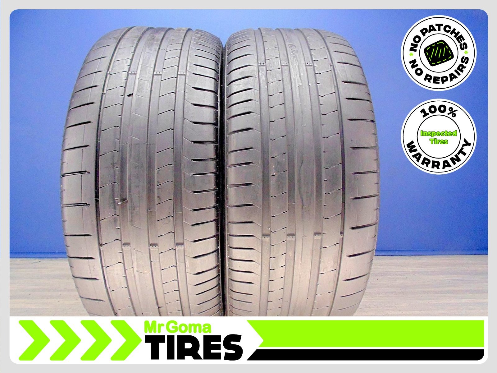 2 Pirelli P Zero PZ4 M0-S PNCS 285/40R23 Used Tires 6.1/32 Tread PZero 2854023 2 Pirelli P Zero PZ4 M0-S PNCS 285/40R23 Used Tires 6.1/32 Tread PZero 2854023