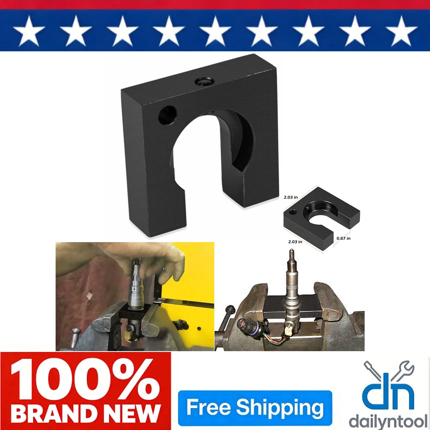 Injector Holding Fixture Steel For Ford 6.0L International VT275 VT365 Injectors