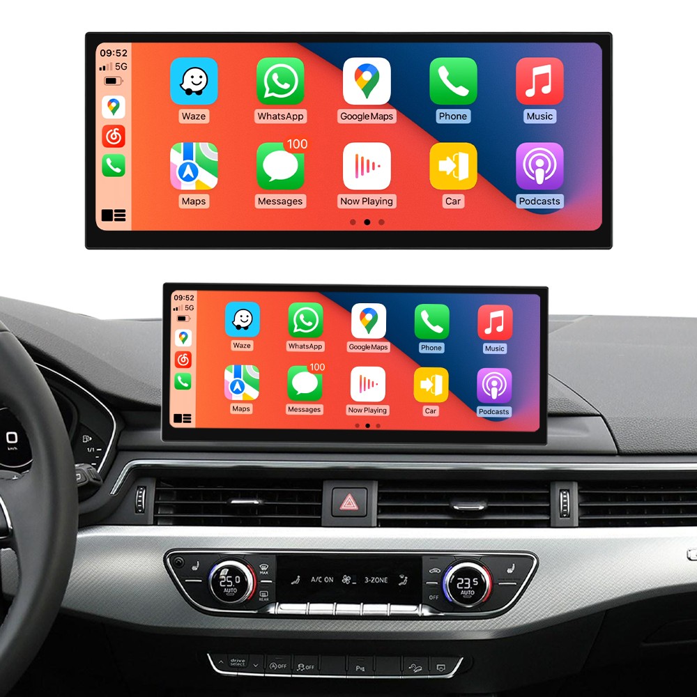 12.3'Wireless Screen For Audi A4 A5 MIB2 2016-19 Carplay Stereo Multimedia Navi