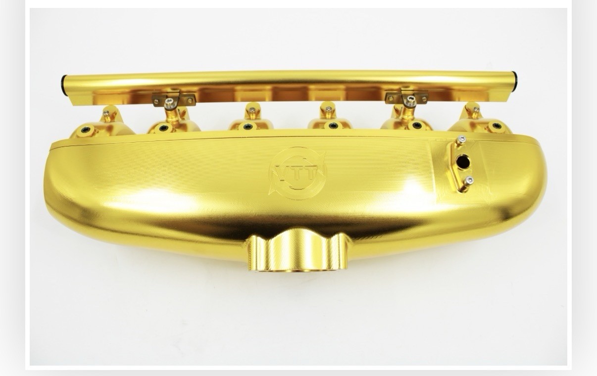 Brand new bmw n54 Vargas Billet Center Feed intake Manifold Gold with port injec