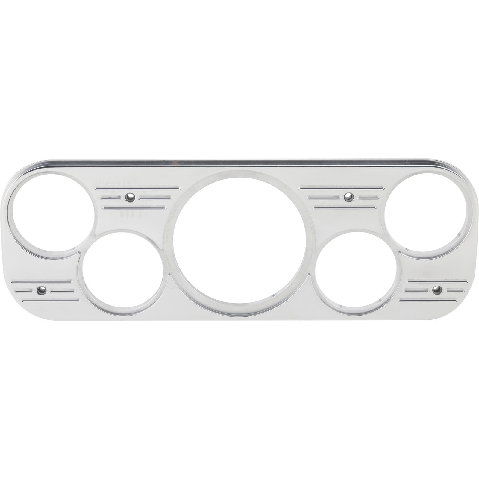 Speedway  5 Gauge Dash Panel, Polished, fits 1937-38 Chevy Car