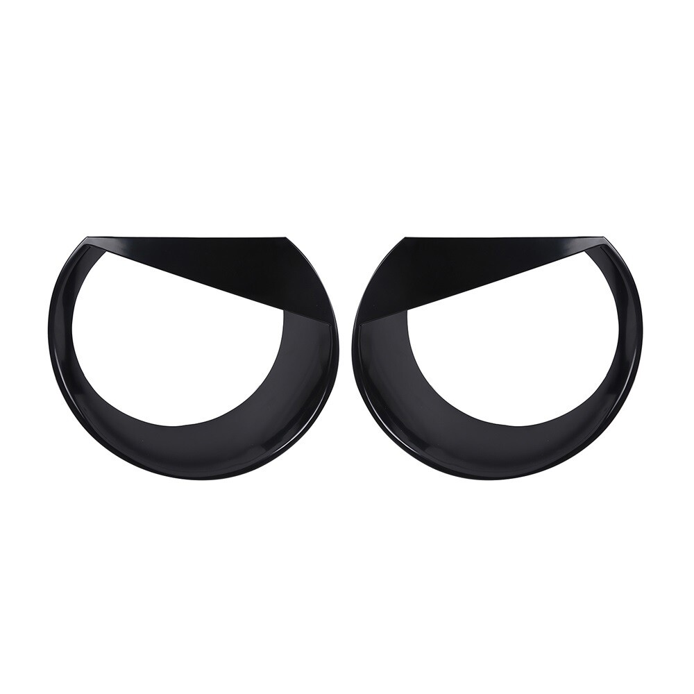 Fit 2015 2016 2017 Jeep Renegade ABS Angry Eyes Headlight Bezels Cover Black *2