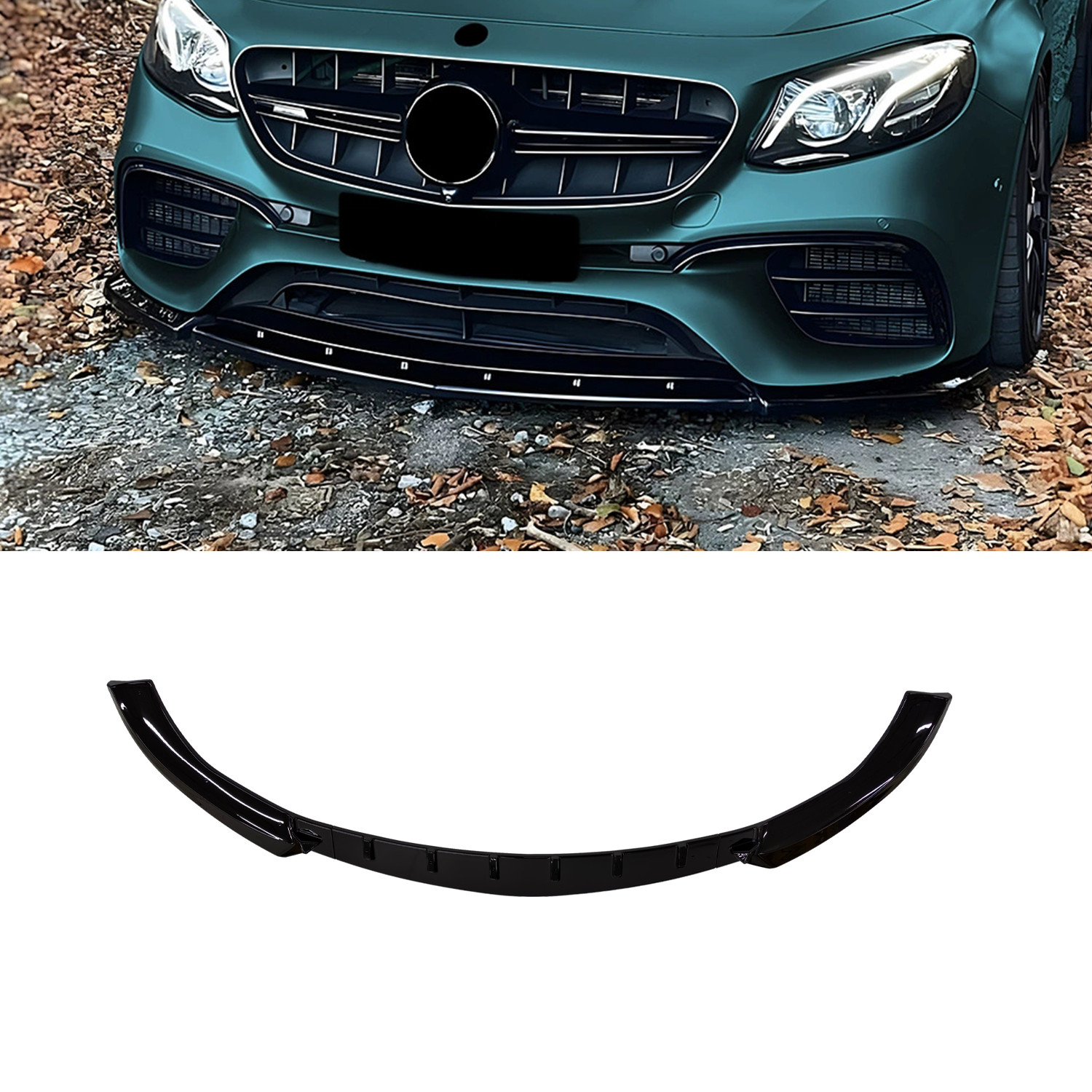 For Mercedes Benz E Class W213 E63 AMG 17-20 Front Bumper Spoiler Lip Splitter For Mercedes Benz E Class W213 E63 AMG 17-20 Front Bumper Spoiler Lip Splitter