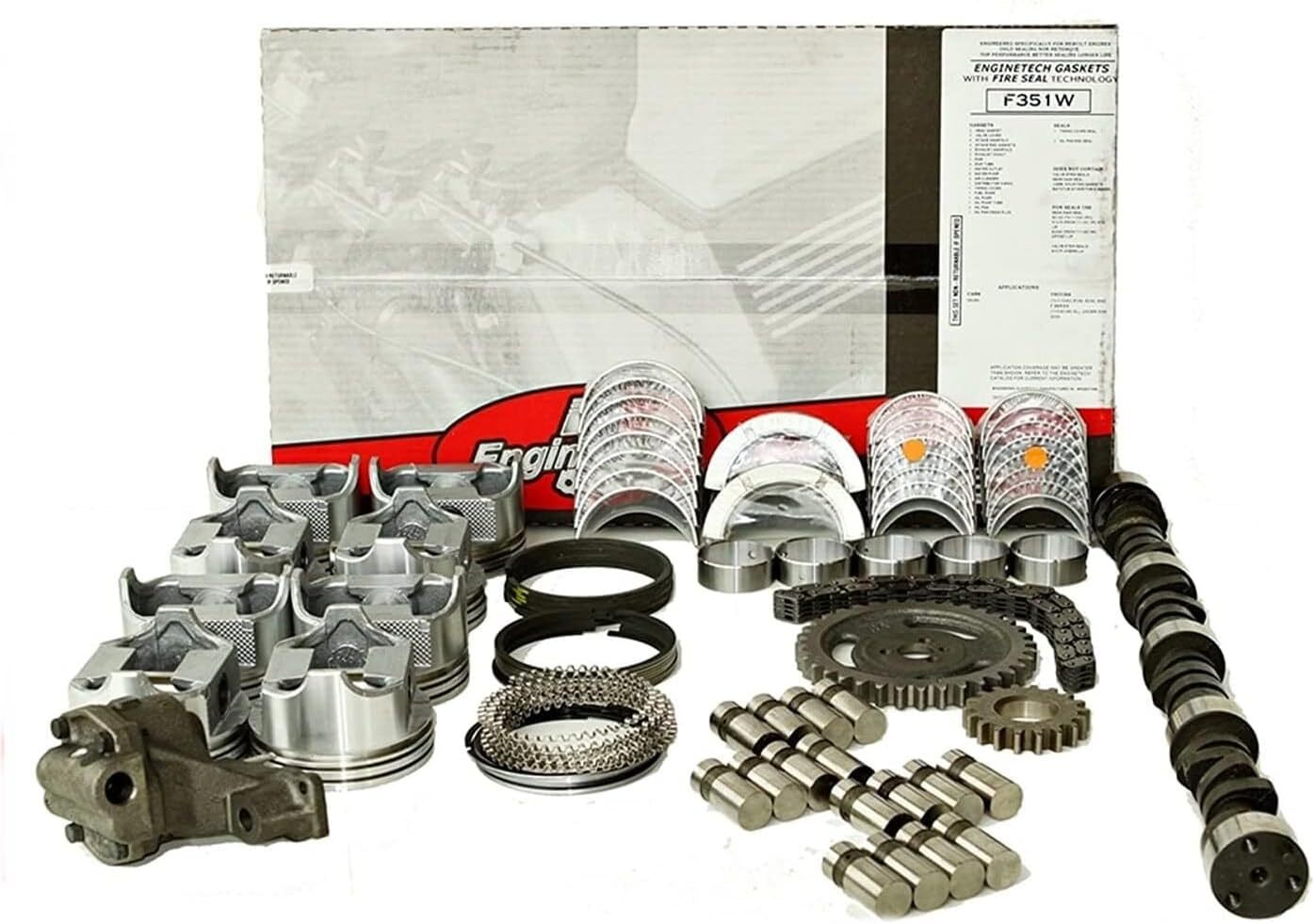 Stage 1 HP Master Engine Rebuild Kit for 1967-1985 Chevy SBC 350 5.7L