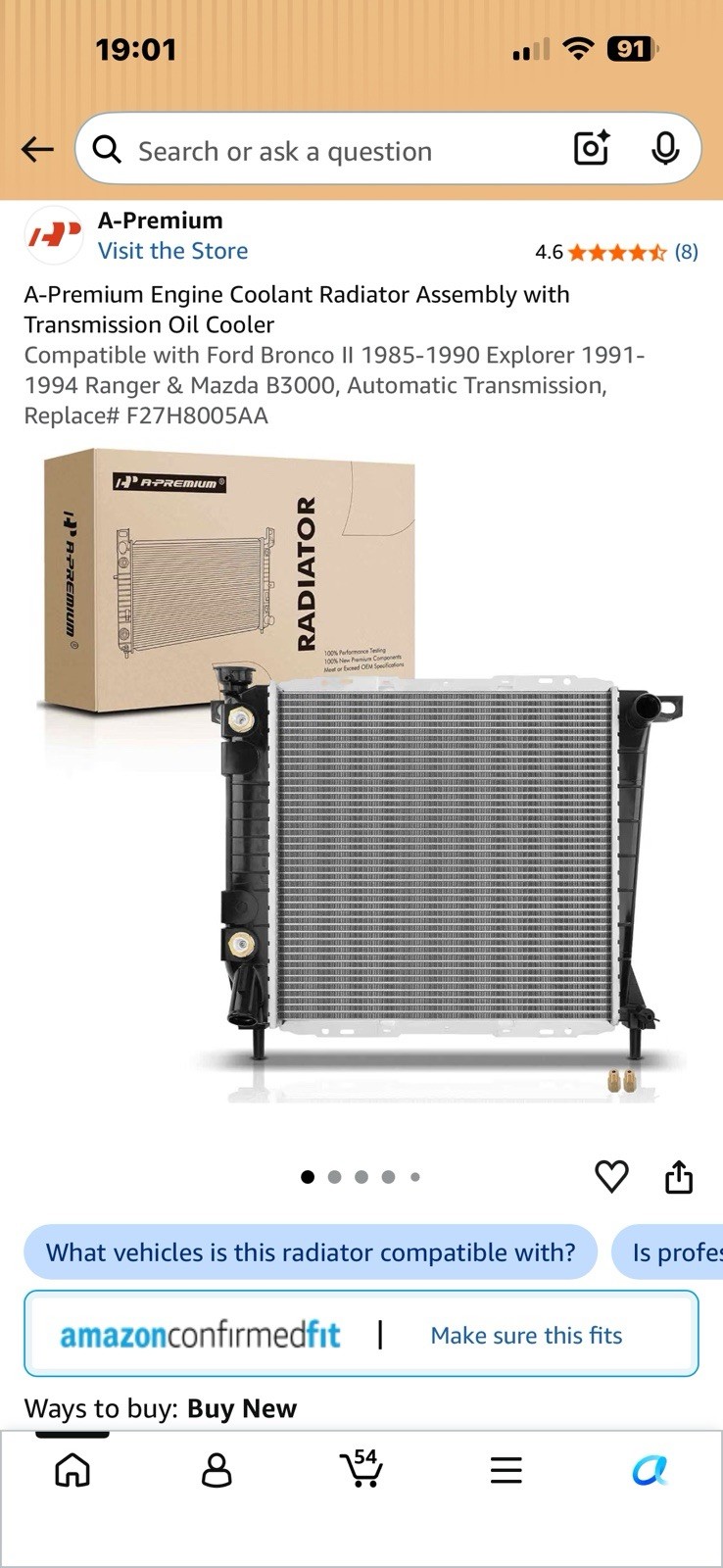 A Premium Engine Coolant Radiator
