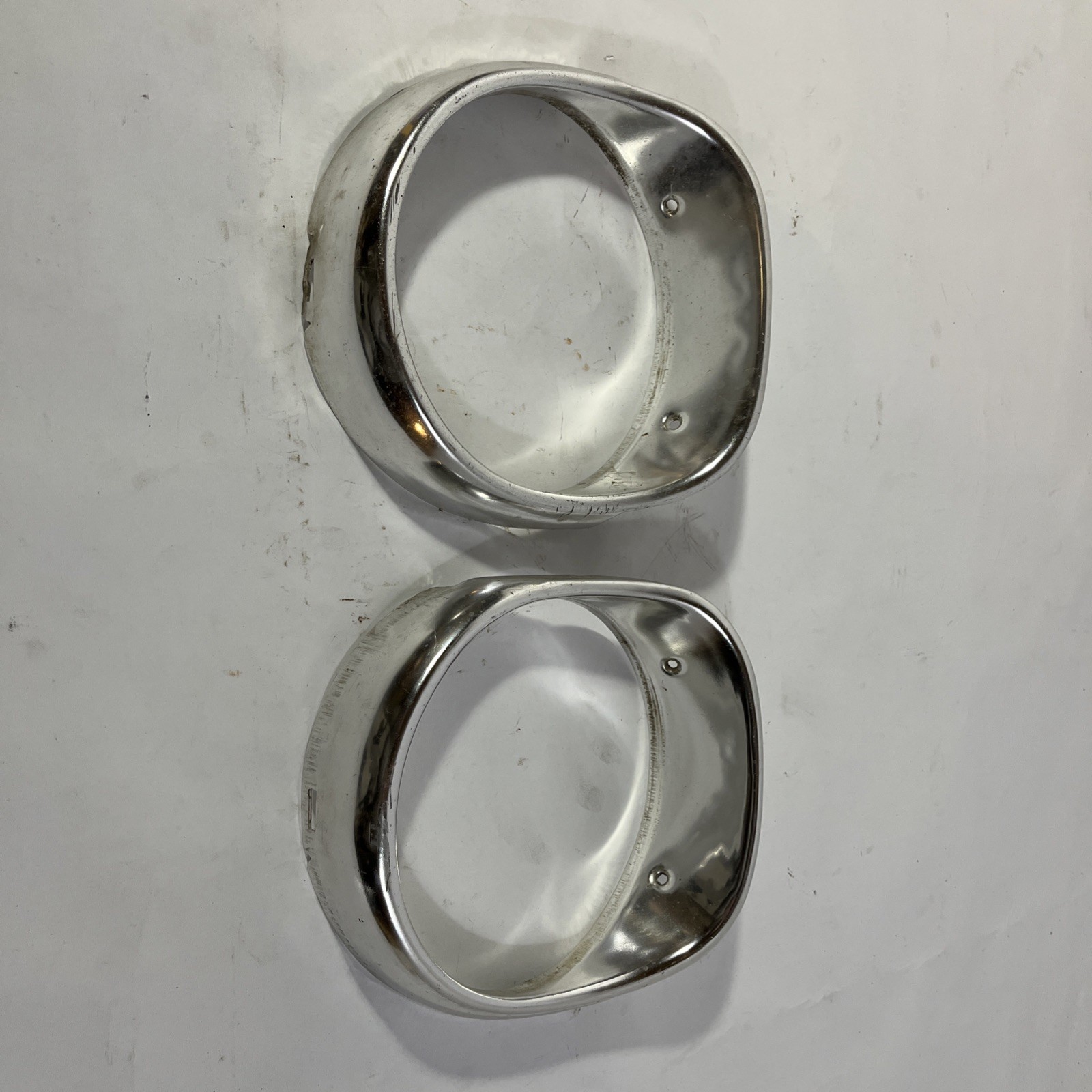 2 1965 Chevrolet Impala Belair Headlight Bezels Trim Molding Ring 2 1965 Chevrolet Impala Belair Headlight Bezels Trim Molding Ring