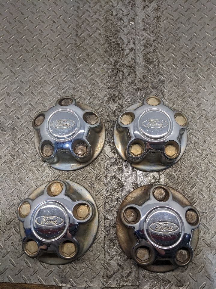 1997-2001 Ford Ranger Explorer Center Caps Hubcaps Set of 4 Chrome OEM 1205902