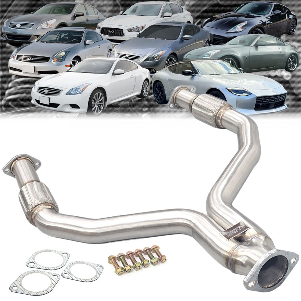 Megan Rear Y-Pipe Exhaust For Infiniti Q40 Q50 Q60 Nissan 350Z 370Z Z AWD RWD