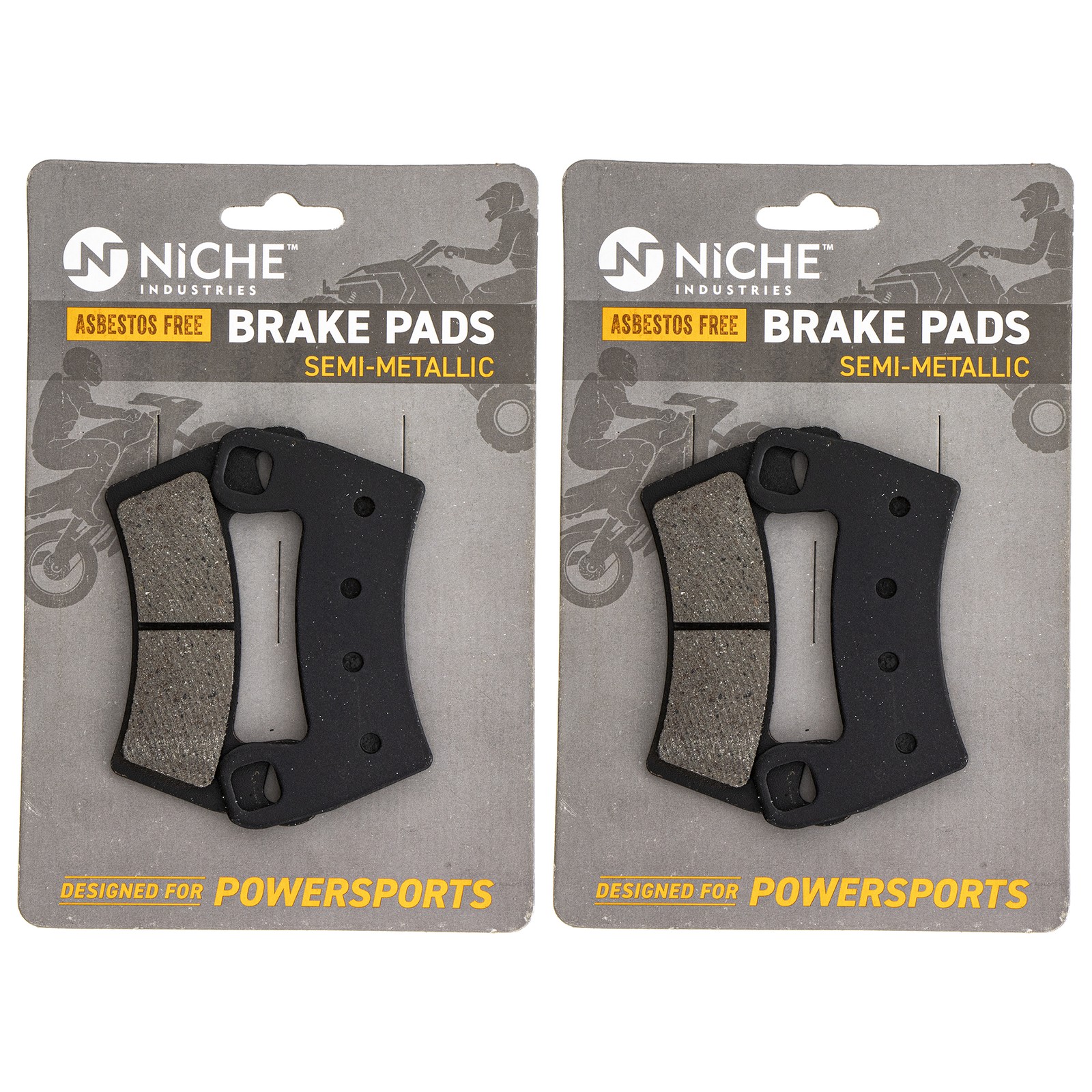 NICHE Semi-Metallic Brake Pad Set for Polaris RZR 1000 1911085 2206025 2015-2018 NICHE Semi-Metallic Brake Pad Set for Polaris RZR 1000 1911085 2206025 2015-2018