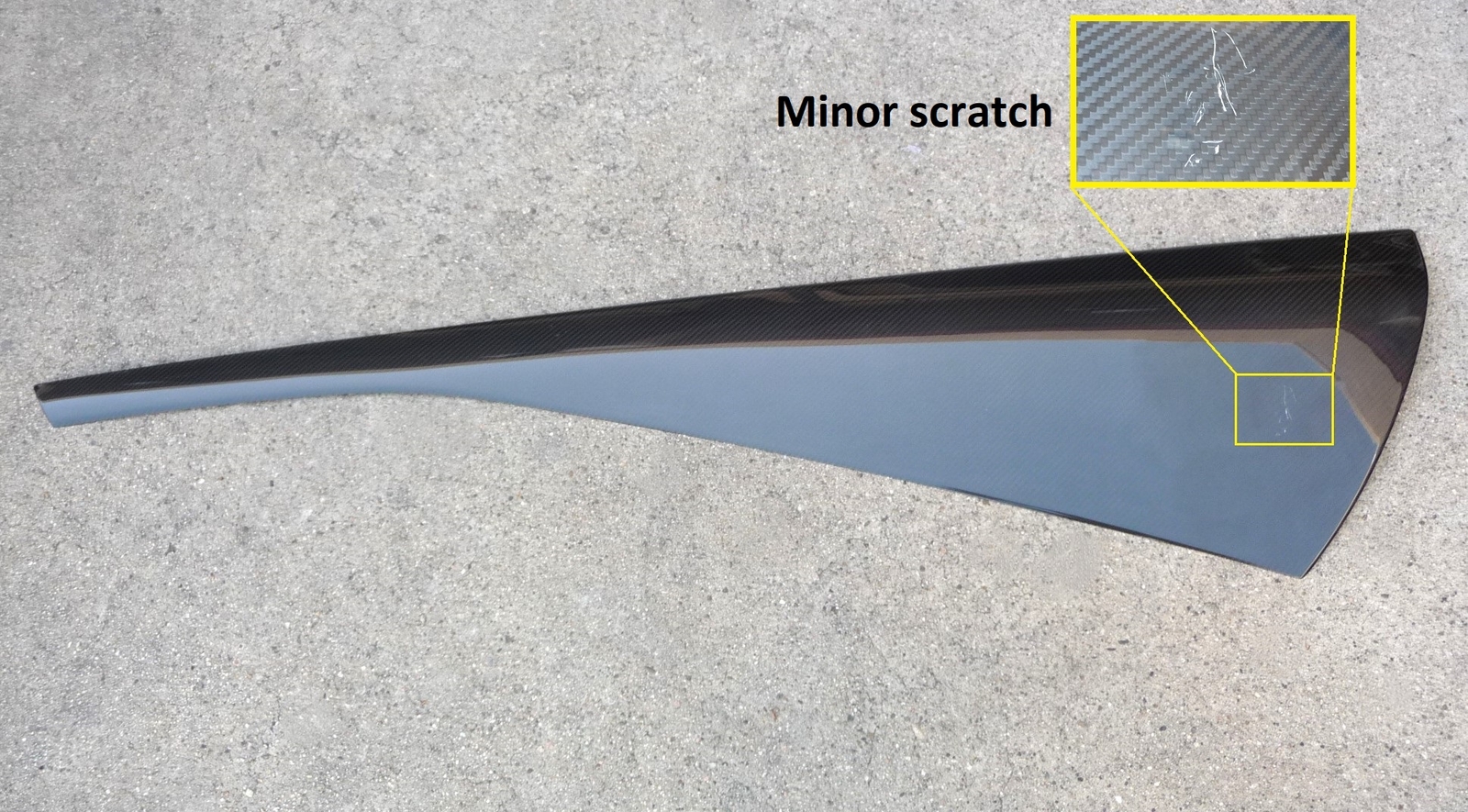 2016-2020 McLaren 570S Left Door Carbon Fiber Decal Molding Panel 13A5926CP OEM
