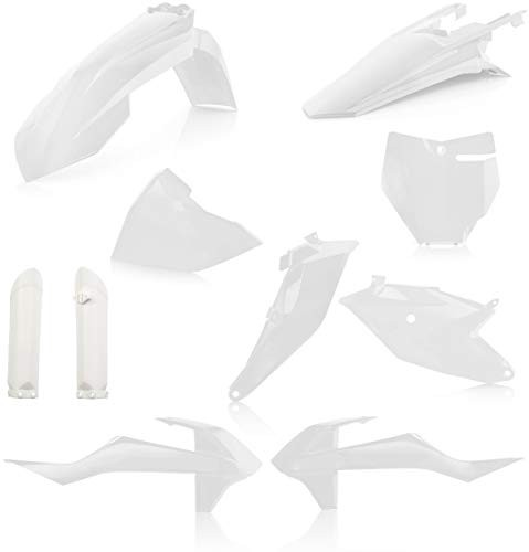 Acerbis Full Plastic Kit White KTM Dirt Bike 85SX 17/14 18-24 85SX 19/16 20-24 Acerbis Full Plastic Kit White KTM Dirt Bike 85SX 17/14 18-24 85SX 19/16 20-24