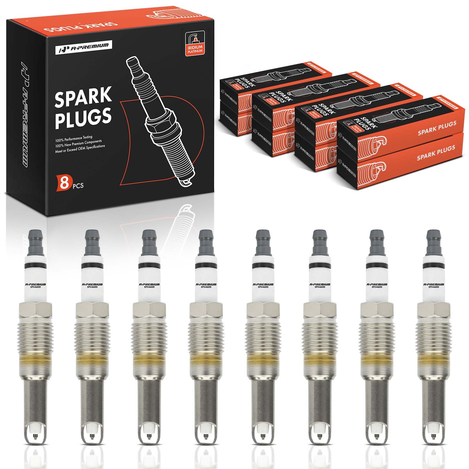 A-Premium 8Pcs Platinum Spark Plugs for Ford F-150 F-250 Super Duty Expedition A-Premium 8Pcs Platinum Spark Plugs for Ford F-150 F-250 Super Duty Expedition
