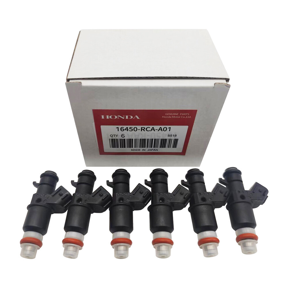 6X Genuine Honda FUEL INJECTORS OEM 16450-RCA-A01 FOR ACURA MDX TL Accord Pilot 6X Genuine Honda FUEL INJECTORS OEM 16450-RCA-A01 FOR ACURA MDX TL Accord Pilot